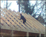 Richten eines Doppelcarports Kleinbild
